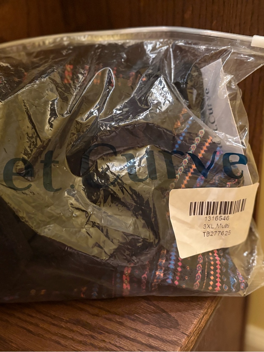 Multi Colored Patterned Plus Size Tankini - Size 3XL